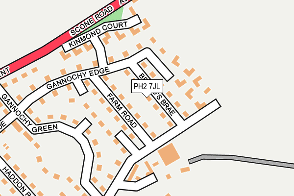 PH2 7JL map - OS OpenMap – Local (Ordnance Survey) PH2 7JL map - OS OpenMap – Local (Ordnance Survey)