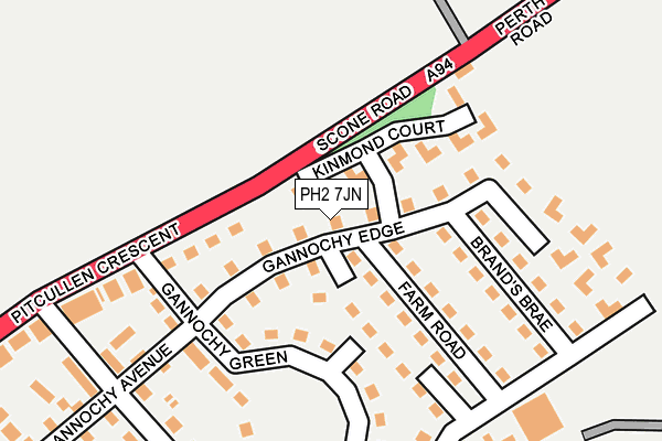 PH2 7JN map - OS OpenMap – Local (Ordnance Survey) PH2 7JN map - OS OpenMap – Local (Ordnance Survey)