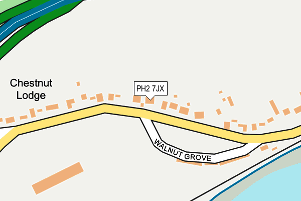 PH2 7JX map - OS OpenMap – Local (Ordnance Survey) PH2 7JX map - OS OpenMap – Local (Ordnance Survey)