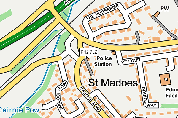 PH2 7LZ map - OS OpenMap – Local (Ordnance Survey) PH2 7LZ map - OS OpenMap – Local (Ordnance Survey)