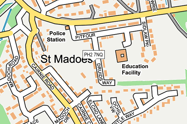 PH2 7NQ map - OS OpenMap – Local (Ordnance Survey) PH2 7NQ map - OS OpenMap – Local (Ordnance Survey)