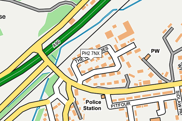 PH2 7NX map - OS OpenMap – Local (Ordnance Survey) PH2 7NX map - OS OpenMap – Local (Ordnance Survey)