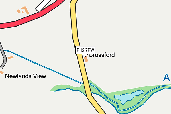 PH2 7PW map - OS OpenMap – Local (Ordnance Survey) PH2 7PW map - OS OpenMap – Local (Ordnance Survey)