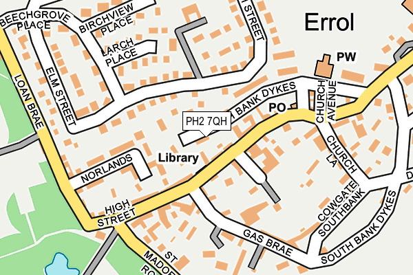 PH2 7QH map - OS OpenMap – Local (Ordnance Survey) PH2 7QH map - OS OpenMap – Local (Ordnance Survey)