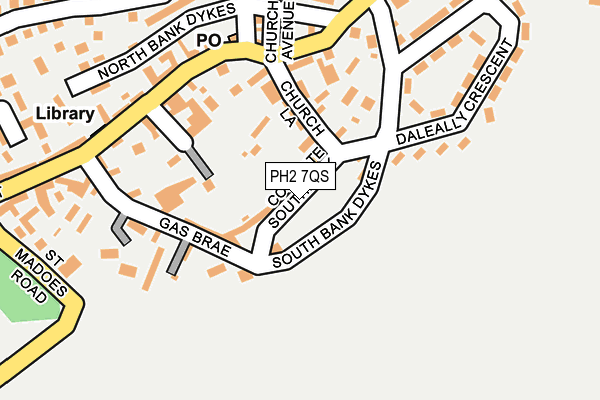 PH2 7QS map - OS OpenMap – Local (Ordnance Survey) PH2 7QS map - OS OpenMap – Local (Ordnance Survey)