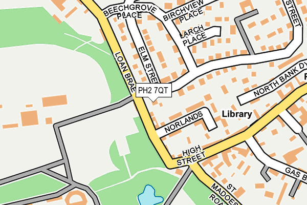 PH2 7QT map - OS OpenMap – Local (Ordnance Survey) PH2 7QT map - OS OpenMap – Local (Ordnance Survey)