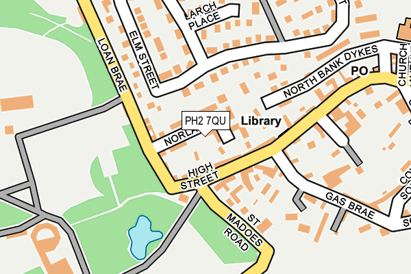 PH2 7QU map - OS OpenMap – Local (Ordnance Survey) PH2 7QU map - OS OpenMap – Local (Ordnance Survey)