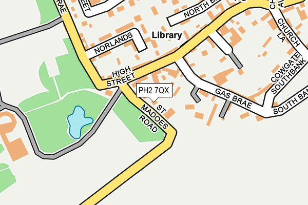 PH2 7QX map - OS OpenMap – Local (Ordnance Survey) PH2 7QX map - OS OpenMap – Local (Ordnance Survey)