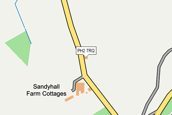 PH2 7RQ map - OS OpenMap – Local (Ordnance Survey) PH2 7RQ map - OS OpenMap – Local (Ordnance Survey)