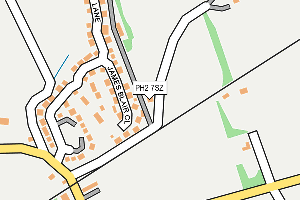 PH2 7SZ map - OS OpenMap – Local (Ordnance Survey) PH2 7SZ map - OS OpenMap – Local (Ordnance Survey)