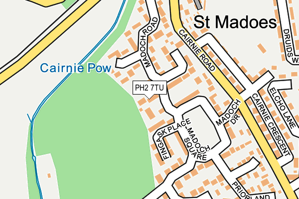 PH2 7TU map - OS OpenMap – Local (Ordnance Survey) PH2 7TU map - OS OpenMap – Local (Ordnance Survey)