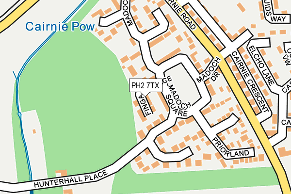 PH2 7TX map - OS OpenMap – Local (Ordnance Survey) PH2 7TX map - OS OpenMap – Local (Ordnance Survey)