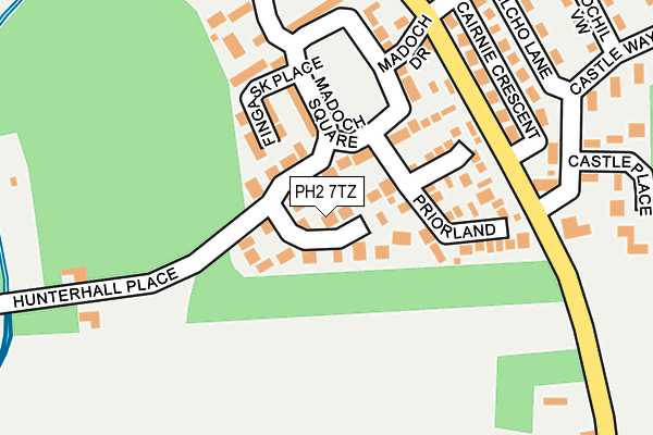 PH2 7TZ map - OS OpenMap – Local (Ordnance Survey) PH2 7TZ map - OS OpenMap – Local (Ordnance Survey)