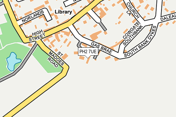 PH2 7UE map - OS OpenMap – Local (Ordnance Survey) PH2 7UE map - OS OpenMap – Local (Ordnance Survey)