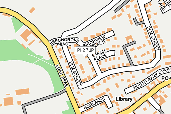 PH2 7UP map - OS OpenMap – Local (Ordnance Survey) PH2 7UP map - OS OpenMap – Local (Ordnance Survey)