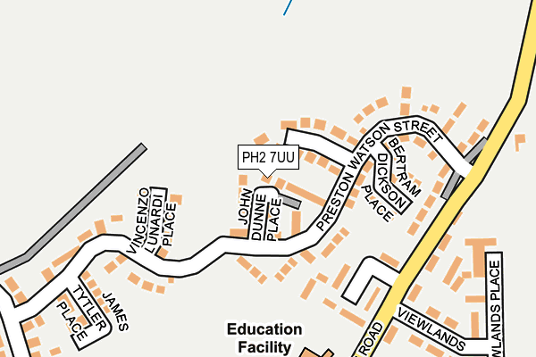 PH2 7UU map - OS OpenMap – Local (Ordnance Survey) PH2 7UU map - OS OpenMap – Local (Ordnance Survey)