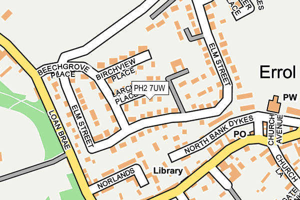 PH2 7UW map - OS OpenMap – Local (Ordnance Survey) PH2 7UW map - OS OpenMap – Local (Ordnance Survey)