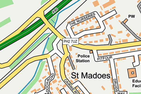 PH2 7UZ map - OS OpenMap – Local (Ordnance Survey) PH2 7UZ map - OS OpenMap – Local (Ordnance Survey)