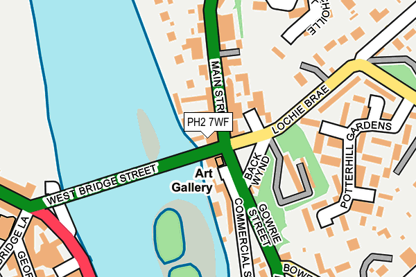 PH2 7WF map - OS OpenMap – Local (Ordnance Survey)