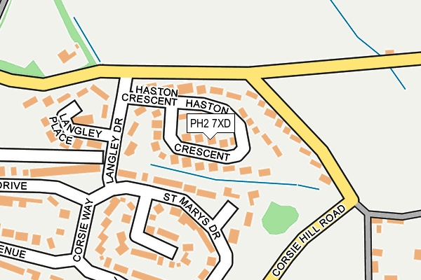 PH2 7XD map - OS OpenMap – Local (Ordnance Survey) PH2 7XD map - OS OpenMap – Local (Ordnance Survey)