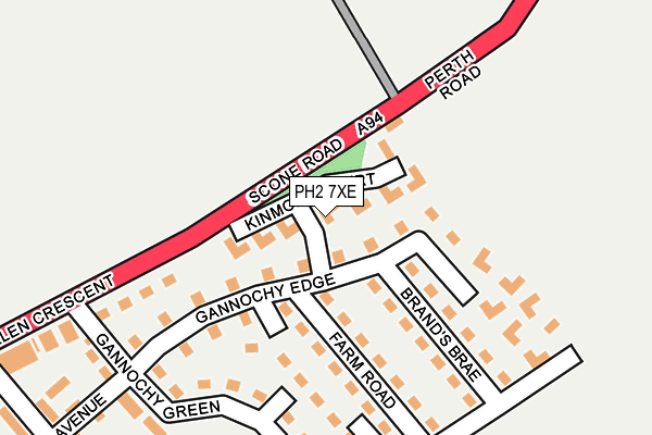 PH2 7XE map - OS OpenMap – Local (Ordnance Survey) PH2 7XE map - OS OpenMap – Local (Ordnance Survey)