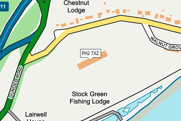 PH2 7XZ map - OS OpenMap – Local (Ordnance Survey) PH2 7XZ map - OS OpenMap – Local (Ordnance Survey)