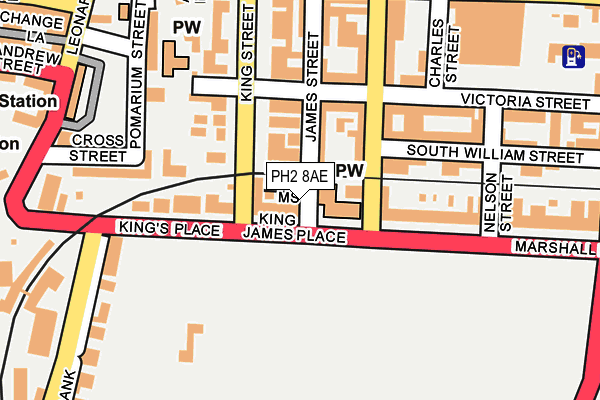 PH2 8AE map - OS OpenMap – Local (Ordnance Survey) PH2 8AE map - OS OpenMap – Local (Ordnance Survey)