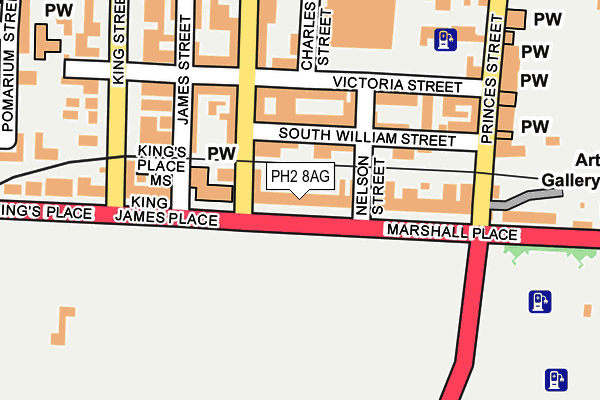 PH2 8AG map - OS OpenMap – Local (Ordnance Survey) PH2 8AG map - OS OpenMap – Local (Ordnance Survey)