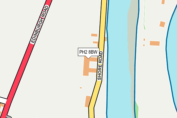 PH2 8BW map - OS OpenMap – Local (Ordnance Survey) PH2 8BW map - OS OpenMap – Local (Ordnance Survey)
