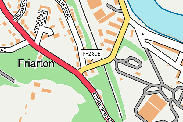 PH2 8DE map - OS OpenMap – Local (Ordnance Survey) PH2 8DE map - OS OpenMap – Local (Ordnance Survey)