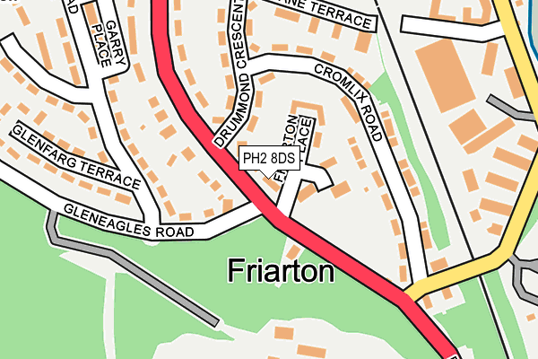 PH2 8DS map - OS OpenMap – Local (Ordnance Survey) PH2 8DS map - OS OpenMap – Local (Ordnance Survey)