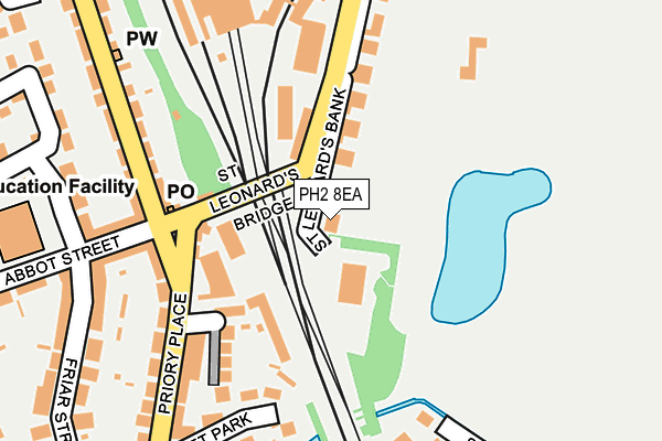 PH2 8EA map - OS OpenMap – Local (Ordnance Survey) PH2 8EA map - OS OpenMap – Local (Ordnance Survey)