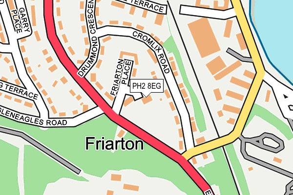 PH2 8EG map - OS OpenMap – Local (Ordnance Survey) PH2 8EG map - OS OpenMap – Local (Ordnance Survey)