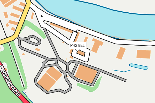 PH2 8EL map - OS OpenMap – Local (Ordnance Survey) PH2 8EL map - OS OpenMap – Local (Ordnance Survey)