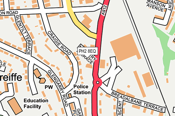 PH2 8EQ map - OS OpenMap – Local (Ordnance Survey) PH2 8EQ map - OS OpenMap – Local (Ordnance Survey)