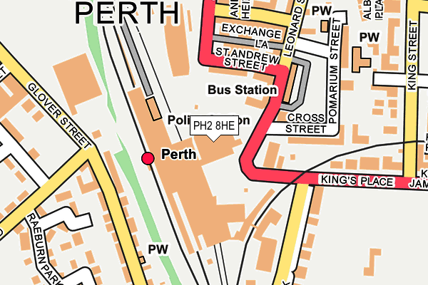 PH2 8HE map - OS OpenMap – Local (Ordnance Survey) PH2 8HE map - OS OpenMap – Local (Ordnance Survey)