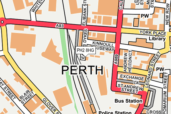PH2 8HG map - OS OpenMap – Local (Ordnance Survey) PH2 8HG map - OS OpenMap – Local (Ordnance Survey)