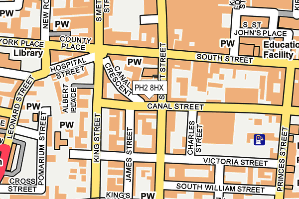 PH2 8HX map - OS OpenMap – Local (Ordnance Survey) PH2 8HX map - OS OpenMap – Local (Ordnance Survey)