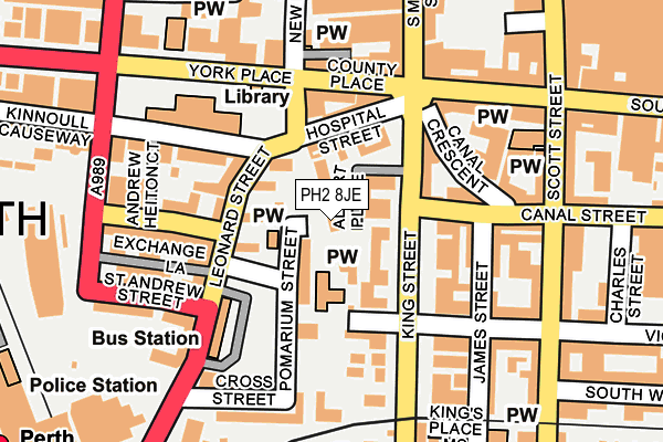 PH2 8JE map - OS OpenMap – Local (Ordnance Survey) PH2 8JE map - OS OpenMap – Local (Ordnance Survey)