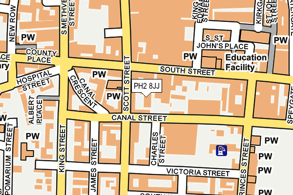 PH2 8JJ map - OS OpenMap – Local (Ordnance Survey) PH2 8JJ map - OS OpenMap – Local (Ordnance Survey)