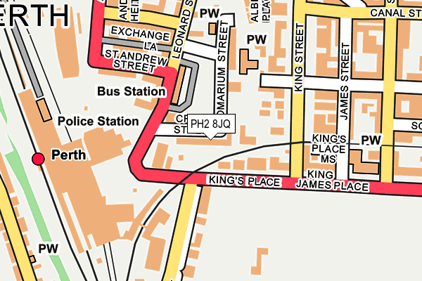 PH2 8JQ map - OS OpenMap – Local (Ordnance Survey) PH2 8JQ map - OS OpenMap – Local (Ordnance Survey)