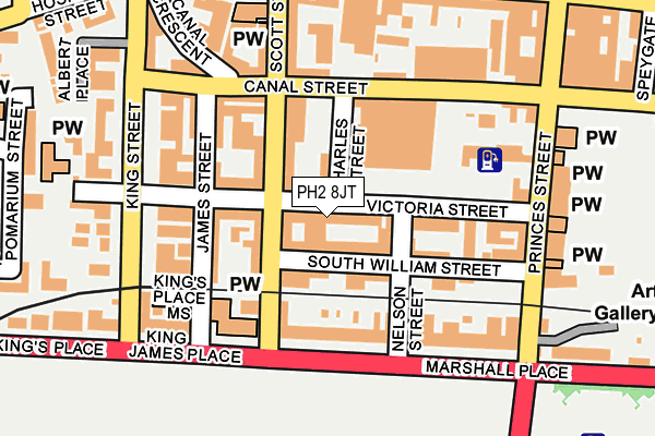 PH2 8JT map - OS OpenMap – Local (Ordnance Survey) PH2 8JT map - OS OpenMap – Local (Ordnance Survey)