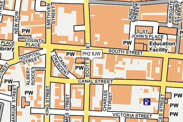 PH2 8JW map - OS OpenMap – Local (Ordnance Survey) PH2 8JW map - OS OpenMap – Local (Ordnance Survey)