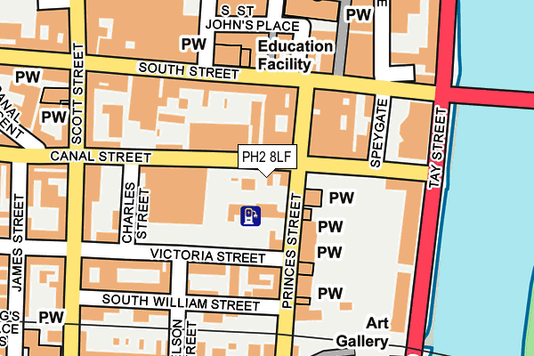 PH2 8LF map - OS OpenMap – Local (Ordnance Survey) PH2 8LF map - OS OpenMap – Local (Ordnance Survey)