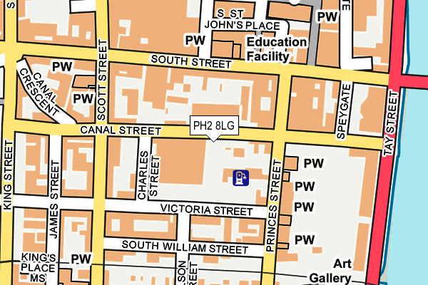 PH2 8LG map - OS OpenMap – Local (Ordnance Survey)