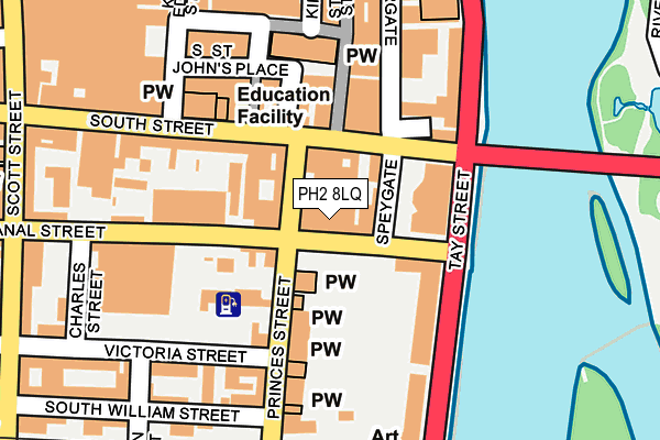 PH2 8LQ map - OS OpenMap – Local (Ordnance Survey) PH2 8LQ map - OS OpenMap – Local (Ordnance Survey)