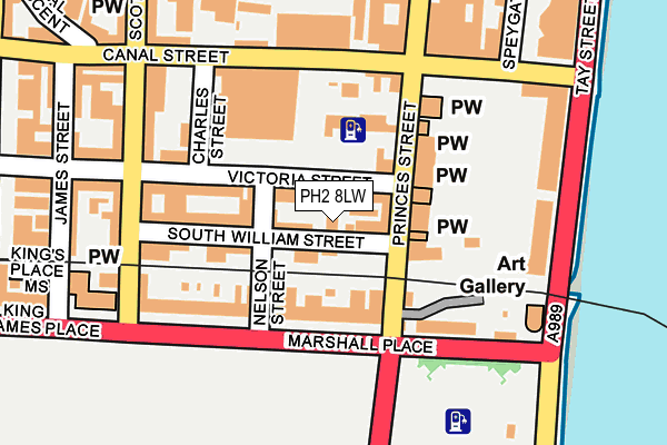 PH2 8LW map - OS OpenMap – Local (Ordnance Survey) PH2 8LW map - OS OpenMap – Local (Ordnance Survey)