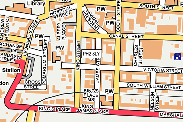 PH2 8LY map - OS OpenMap – Local (Ordnance Survey) PH2 8LY map - OS OpenMap – Local (Ordnance Survey)