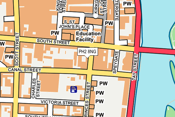 PH2 8NG map - OS OpenMap – Local (Ordnance Survey) PH2 8NG map - OS OpenMap – Local (Ordnance Survey)
