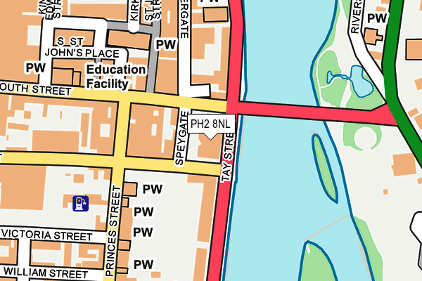 PH2 8NL map - OS OpenMap – Local (Ordnance Survey) PH2 8NL map - OS OpenMap – Local (Ordnance Survey)